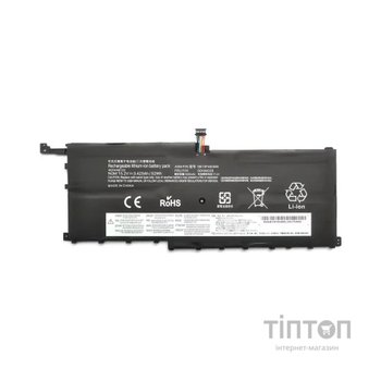Акумулятор до ноутбука Lenovo ThinkPad X1 Carbon (4th Gen) 00HW028, 3425mAh (52Wh), 4cell, 15.2V, Li-ion AlSoft (A47870)