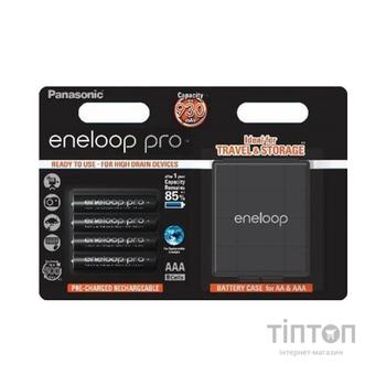 Акумулятор Panasonic Eneloop Pro AAA 930 mAh * 4 + Case (BK-4HCDEC4BE)