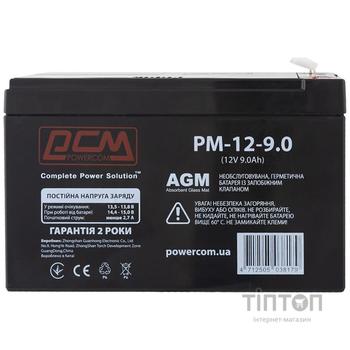 Акумуляторна батарея PowerCom 12V, 9.0 A