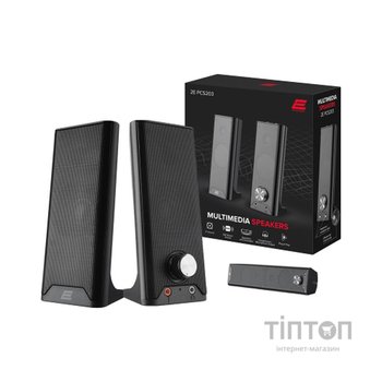 Акустична система 2E PCS203 USB Metal Black (2E-PCS203BK)