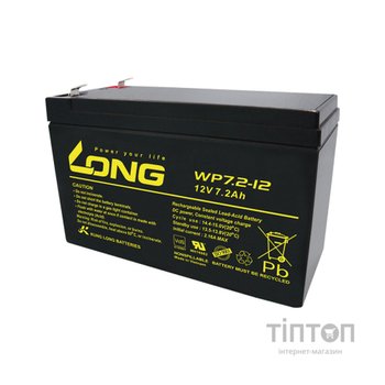 Батарея до ДБЖ Long 12В 7.2 Ач (WP7.2-12) (WP7.2-12A)