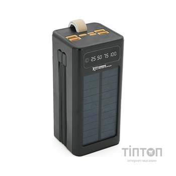 Батарея універсальна 7GO 50000mAh PD/22.5 Solar Black (GPW-01 / 45006)