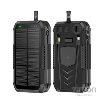 Батарея універсальна AURA NRG-40SE ARM SOLAR 40000mAh Wireless Dynamo charging Black (PBANRG40SEB)