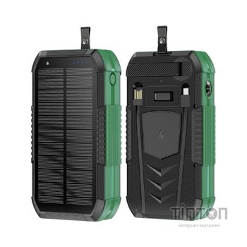 Батарея універсальна AURA NRG-40SE ARM SOLAR 40000mAh Wireless Dynamo charging Green (PBANRG40SEG)
