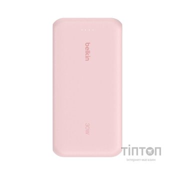 Батарея універсальна Belkin 20000mAh, 30W USB-C Pink (BPB024HQPK)
