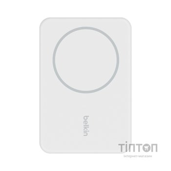 Батарея універсальна Belkin 5000mAh MagSafe Wireless White (BPD004BTWT)
