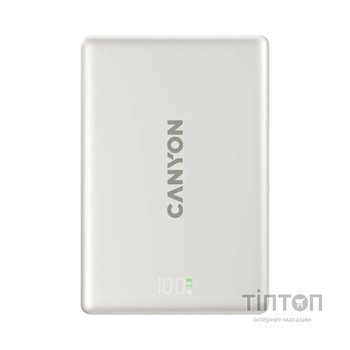 Батарея універсальна Canyon 10000mAh OnPower 511 PD20W Magnetic wireless MagSafe Grey (CNS-CPB511G)