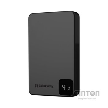 Батарея універсальна ColorWay 10 000 mAh PD/22.5W, 15W MagSafe Black (CW-PB100LPA1BK-WPDD)