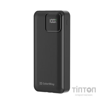 Батарея універсальна ColorWay 20 000 mAh Optimal Power PD/22.5W, QC/3.0, Black (CW-PB200LPB5BK-PDD)