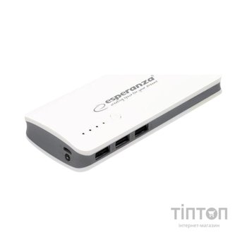 Батарея універсальна Esperanza 8000mAh input/Micro-USB, output/3*USB, White/Grey (EMP106WE)