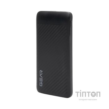 Батарея універсальна GEAR 10000mAh, 10W, USB-TypeC, 2*USB-A, Micro-USB, black (SL10)