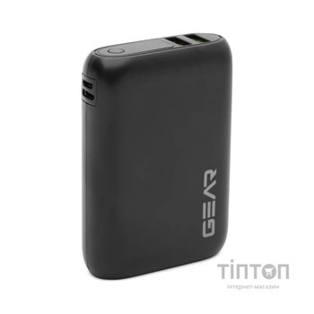 Батарея універсальна GEAR 10000mAh, PD/22.5W, black (WP942P)