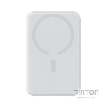 Батарея універсальна JOYROOM Magnetic Wireless 10000mAh 20W PD, QC, USB-C In/Out White (JR-W020 / 6941237119698)
