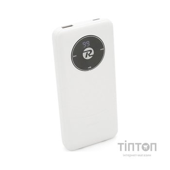 Батарея універсальна Remax 10000mAh 22.5W, cables Type-C + Lighting, White (RPP-37)