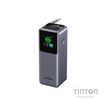 Батарея універсальна Ugreen 20000mAh 165W with Retractable Cable (PB726 55987B)
