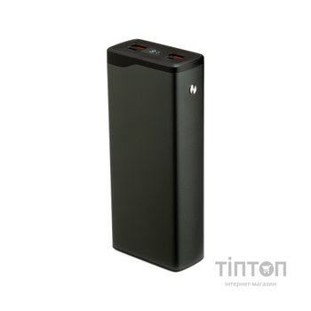 Батарея універсальна Vinga 30000 mAh QC3.0+PD 3 ports LCD metal 20W (VPB3QPALD)