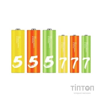 Батарейка CUKTECH AA+AAA rainbow alkaline battery (12*AA+12*AAA) (CUKAAB10CNCM)