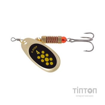 Блешня X-Fish Spike 9.5g 4 Gold black lime (1917.06.35)