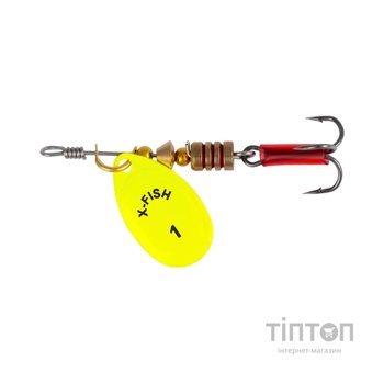 Блешня X-Fish Stark 2.5g 1 Nikel UV lime (1917.07.37)