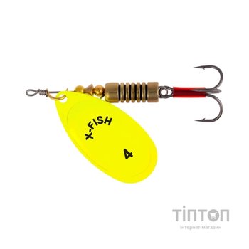 Блешня X-Fish Stark 9.5g 4 Nikel UV lime (1917.07.40)
