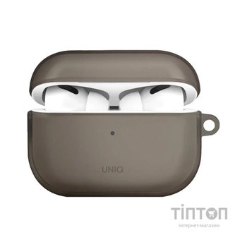Чохол для навушників Uniq Glase AirPods Pro 2 gen Glossy Smoke (8886463683590)