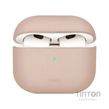 Чохол для навушників Uniq Lino AirPods 4 Silicone Pink Blush (8886463691380)