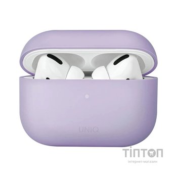 Чохол для навушників Uniq Lino AirPods Pro 2 gen Silicone Lilac lavender (8886463683569)