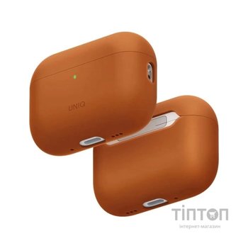 Чохол для навушників Uniq Lino для AirPods Pro 3 gen Silicone Orange (8886463696903)