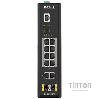 Комутатор D-Link DIS-200G-12PS L2