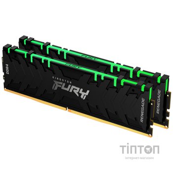 Модуль пам'яті для комп'ютера DDR4 16GB (2x8GB) 4266 MHz Renegade Black Kingston Fury (ex.HyperX) (KF442C19RBK2/16)