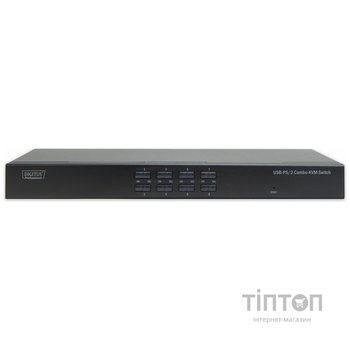 Digitus Combo-KVM, 1 user, 8-port PS/2 or USB