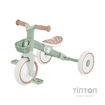 Дитячий велосипед Globber Learning trike plus 2 в 1 фісташковий (737-109)