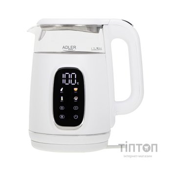 Електрочайник Adler AD 1305 white silver