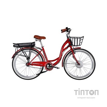 Електровелосипед Dorozhnik 26" eAQUAMARINE BH рама-17" 36B 13А*г 500Вт 2026 бордовий (ELB-D-26-315)