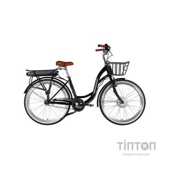 Електровелосипед Dorozhnik 26" eAQUAMARINE BH рама-17" 36B 13А*г 500Вт 2026 чорний (ELB-D-26-296)