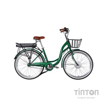 Електровелосипед Dorozhnik 26" eAQUAMARINE BH рама-17" 36B 13А*г 500Вт 2026 зелений (ELB-D-26-317)