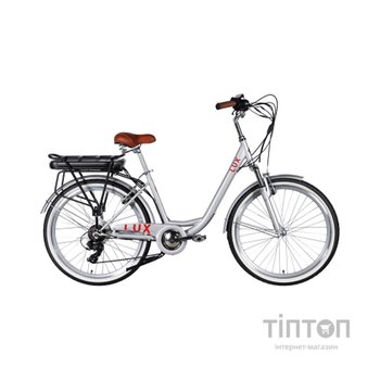 Електровелосипед Dorozhnik 26" eLUX Vbr FR рама-17" 36B 13А*г 500Вт 2026 срiблястий (ELB-D-26-297)