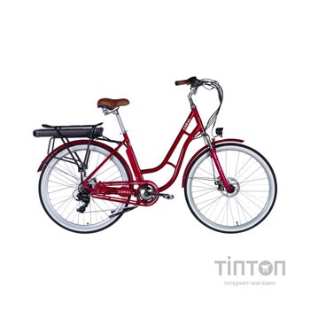 Електровелосипед Dorozhnik 28" eCORAL DD FR рама-19" 48B 13А*г 500Вт 2026 рубіновий (ELB-D-28-117)