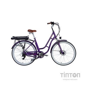Електровелосипед Dorozhnik 28" eCORAL DD FR рама-19" 48B 17.5А*г 500Вт 2026 фіолетово-синій (ELB-D-28-120)