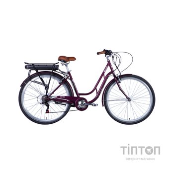 Електровелосипед Dorozhnik 28" eRETRO Vbr FR рама-19" 36B 13А*г 500Вт 2026 малиновий (ELB-D-28-112)