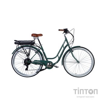 Електровелосипед Dorozhnik 28" eRETRO Vbr FR рама-19" 36B 13А*г 500Вт 2026 зелено-сірий (ELB-D-28-111)