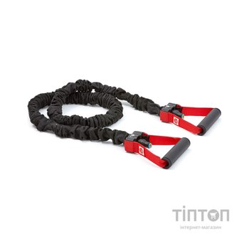 Еспандер Adidas Power Tube ADTB-10603 чорний, червоний 122 см (885652000284)