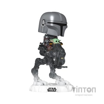 Фігурка Funko Pop Rides серії Мандалорець і Ґроґу - Мандо з Ґроґу на всюдиході (90812)