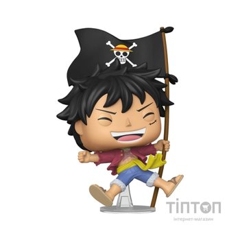 Фігурка Funko Pop серії Великий куш - Луффі з прапором (91970)
