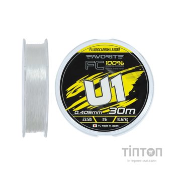 Флюорокарбон Favorite U1 FC 30m 6.0/0.405mm 23.5lb/10.67kg (1693.12.18)