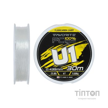 Флюорокарбон Favorite U1 FC 30m 7.0/0.435mm 25.8lb/11.68kg (1693.12.19)