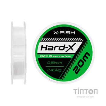 Флюорокарбон X-Fish Hard-X 20m (clear) 0.18mm 2.45kg (1917.03.81)