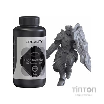 Фотополімерна смола Creality Resin, LCD 8K High Precision 1кг, gray (3302190003)