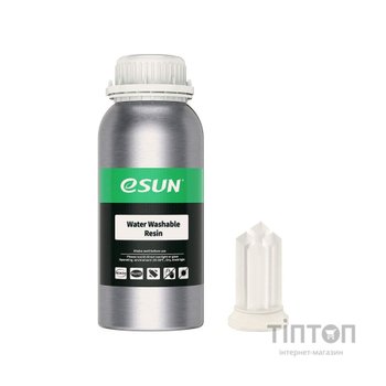 Фотополімерна смола eSUN Resin, Water Washable UV/LCD Transparent 0,5kg (WATERWASHABLERESINT500G)