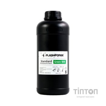 Фотополімерна смола Flashforge Resin Standart UV/LCD Green 1kg (20002085001)